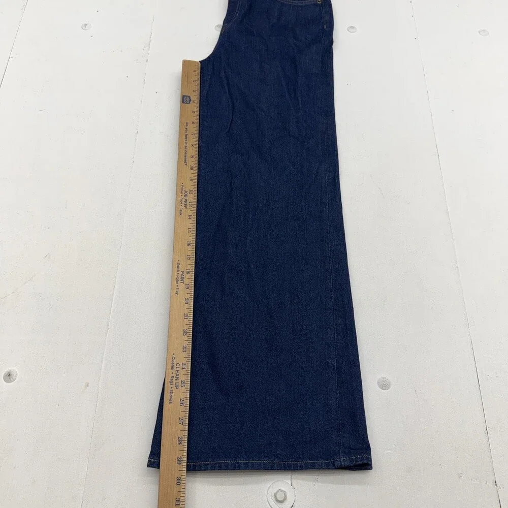 J.Crew Wide Leg Jeans Womens 28 Blue Dark Wash High Rise Denim Trouser